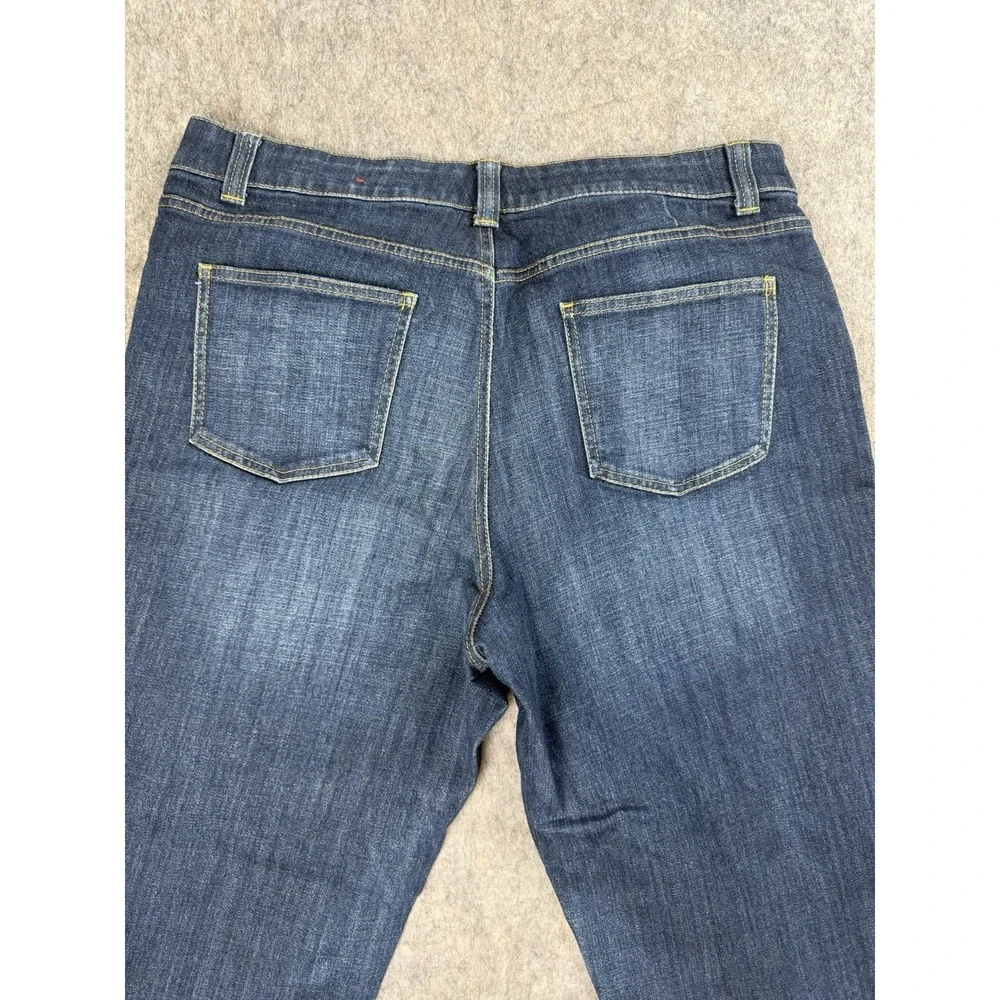 Talbots‎ Women 16 Simply Flattering 5-Pocket Jeans BOYFRIEND blue Medium Wash